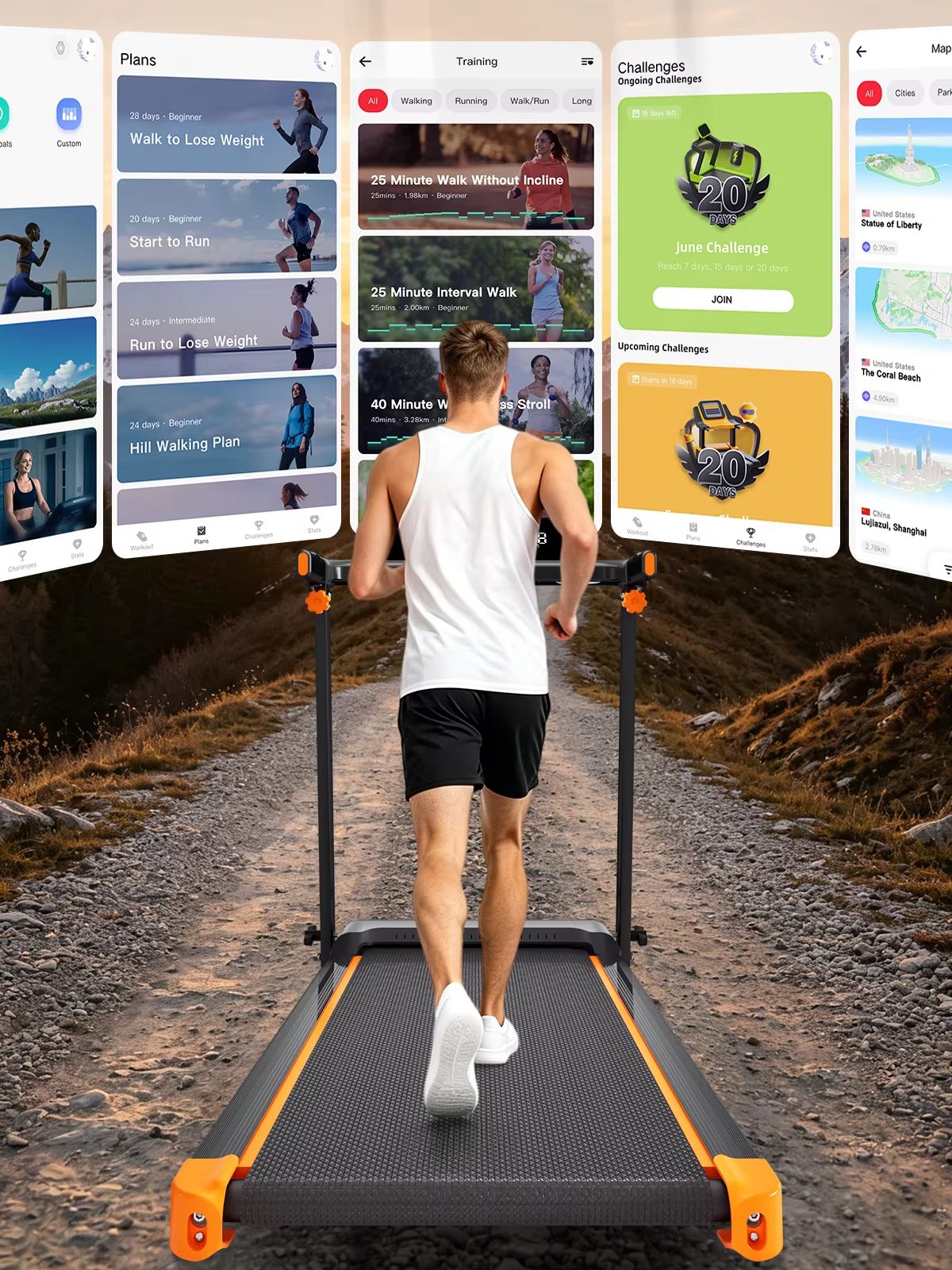 App Home Improvement - Quiet 3-in-1 Foldable Walking Pad Treadmill