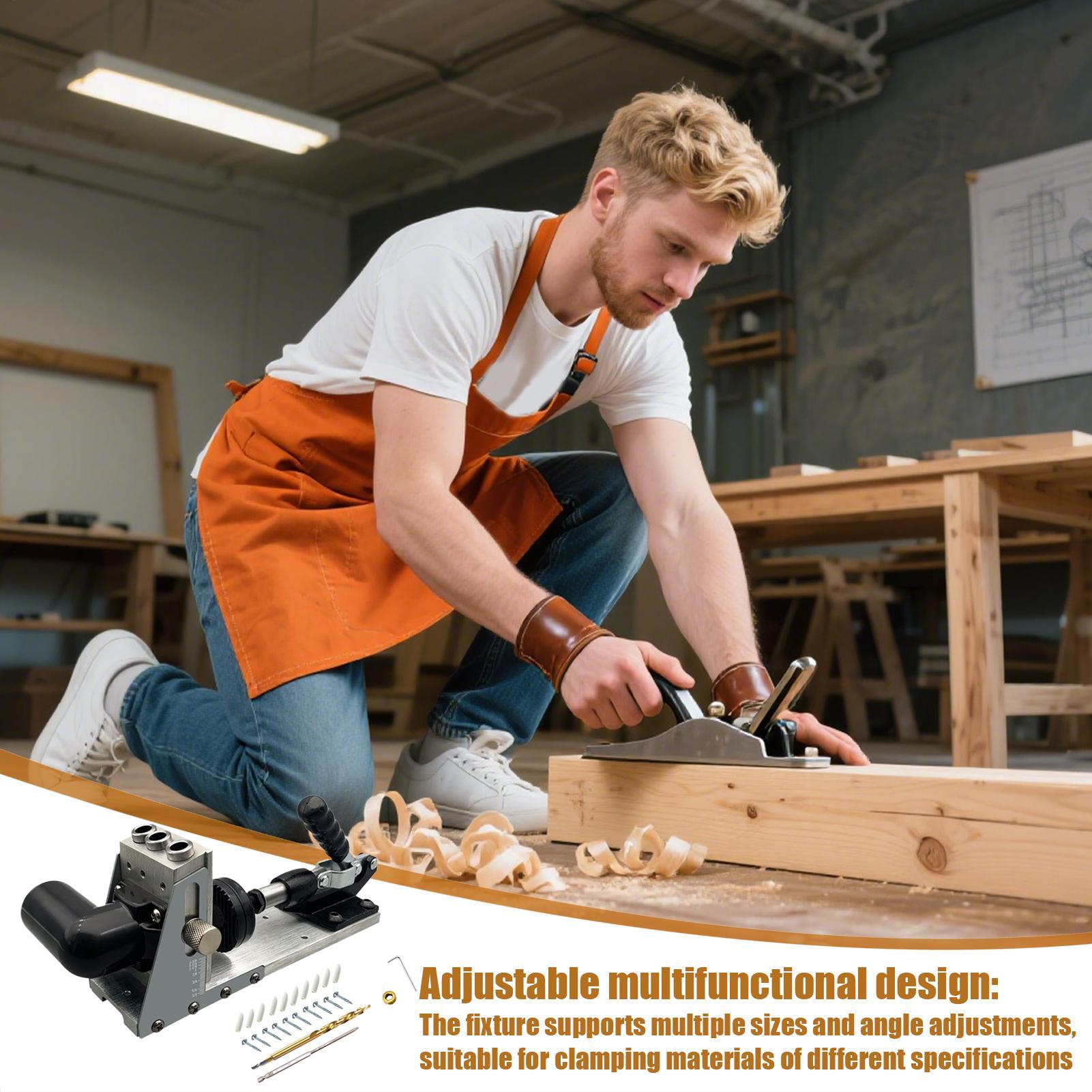 Home Improvement Guide - Angle Drill Guide Woodworking Hole Locator