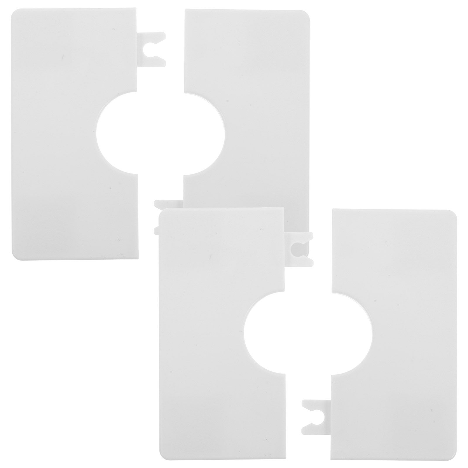 Electrical Outlet Cover - 2Pcs Self-Adhesive Square Wall Hole Cover