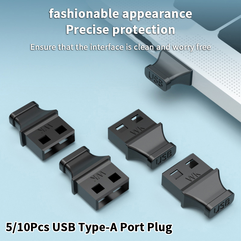 Electrical Outlet Cover - 5/10Pcs Type-A USB Port Plug With
