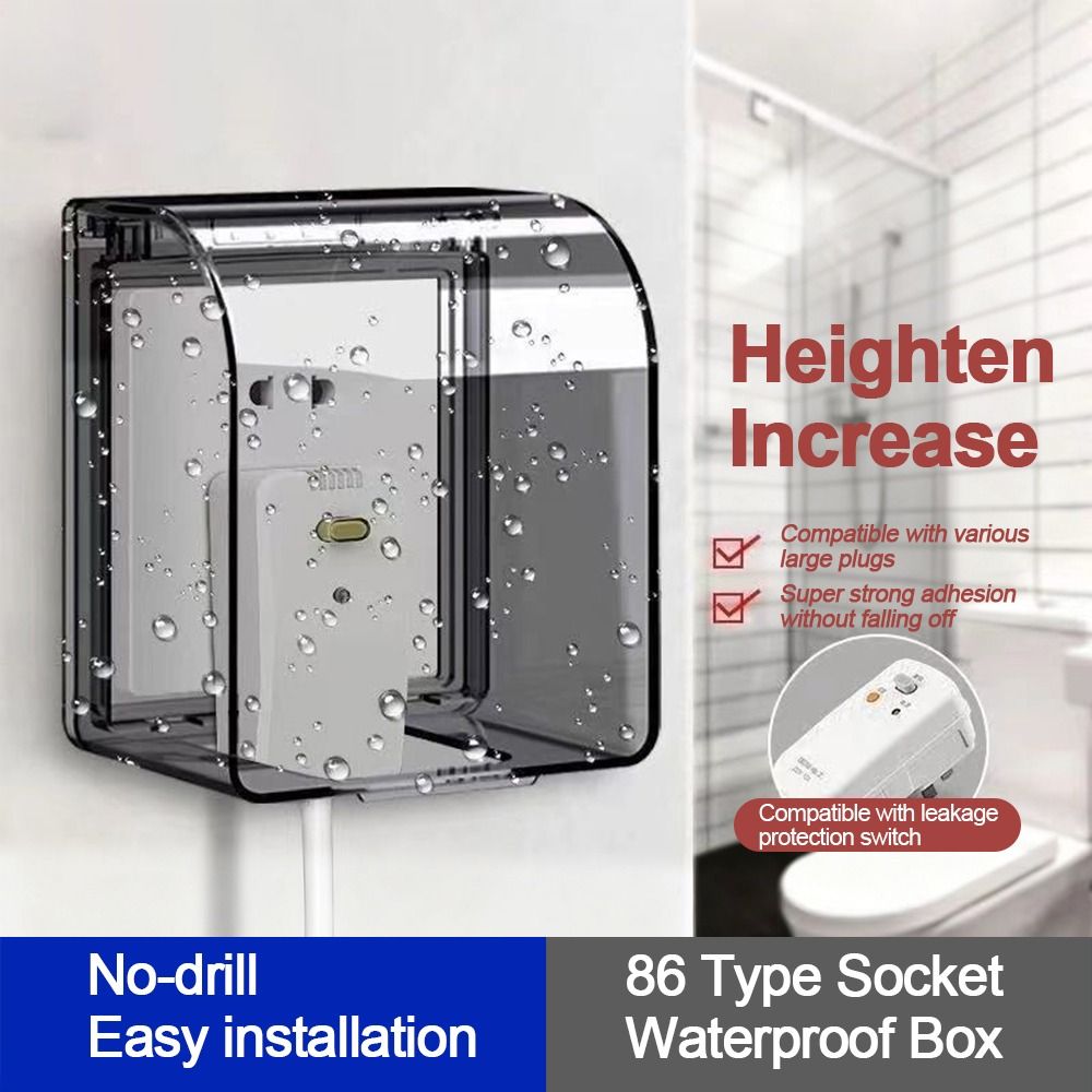 Electrical Outlet Cover - Wall-mounted Switch Protective Cover Self-Adhesive Enlarged