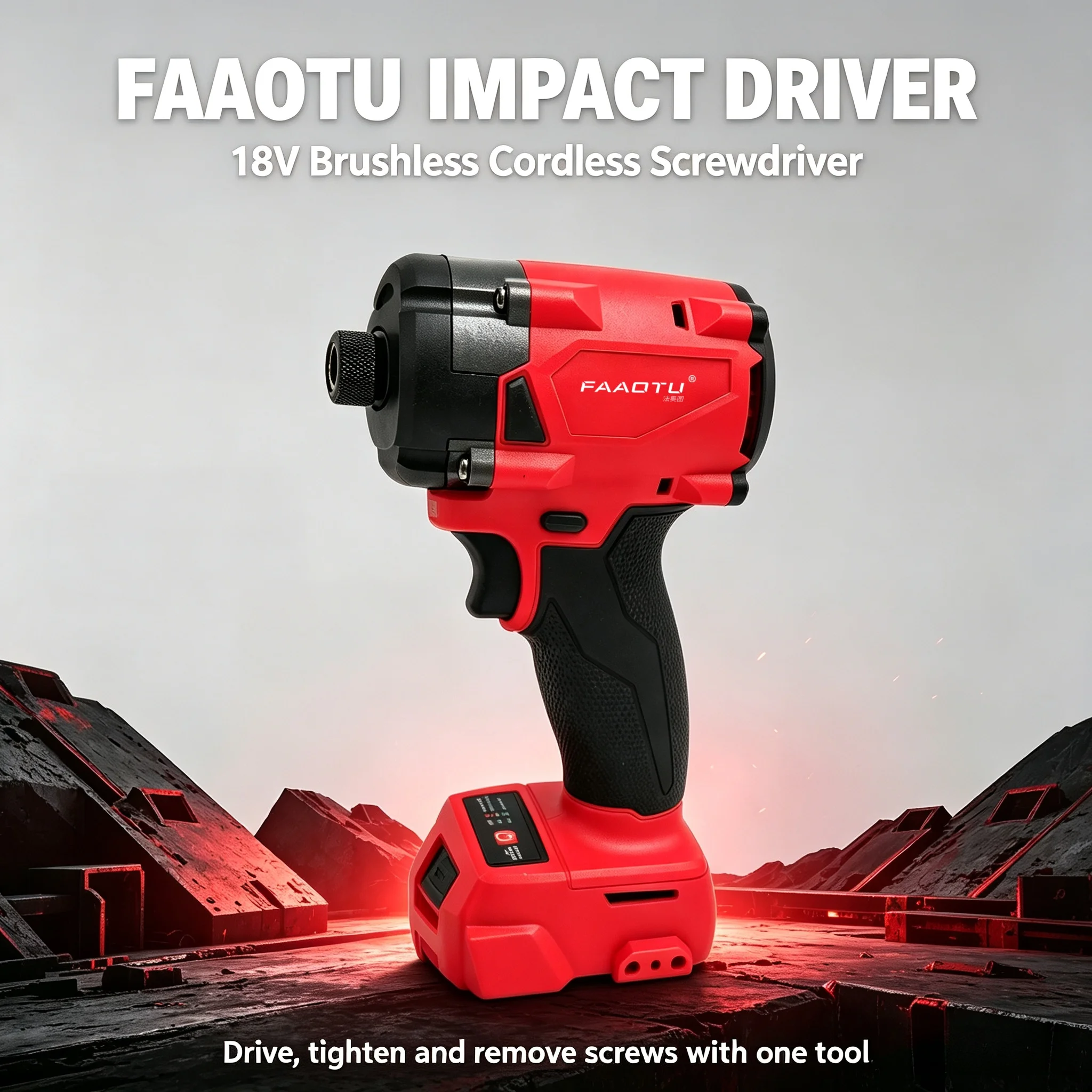 Home Improvement And Diy - FAAOTU 18V Cordless Electric Screwdriver, Powerful