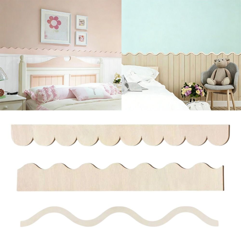 Home Improvement And Diy - 20pcs Scalloped Edge Fan-shaped Wooden Frame