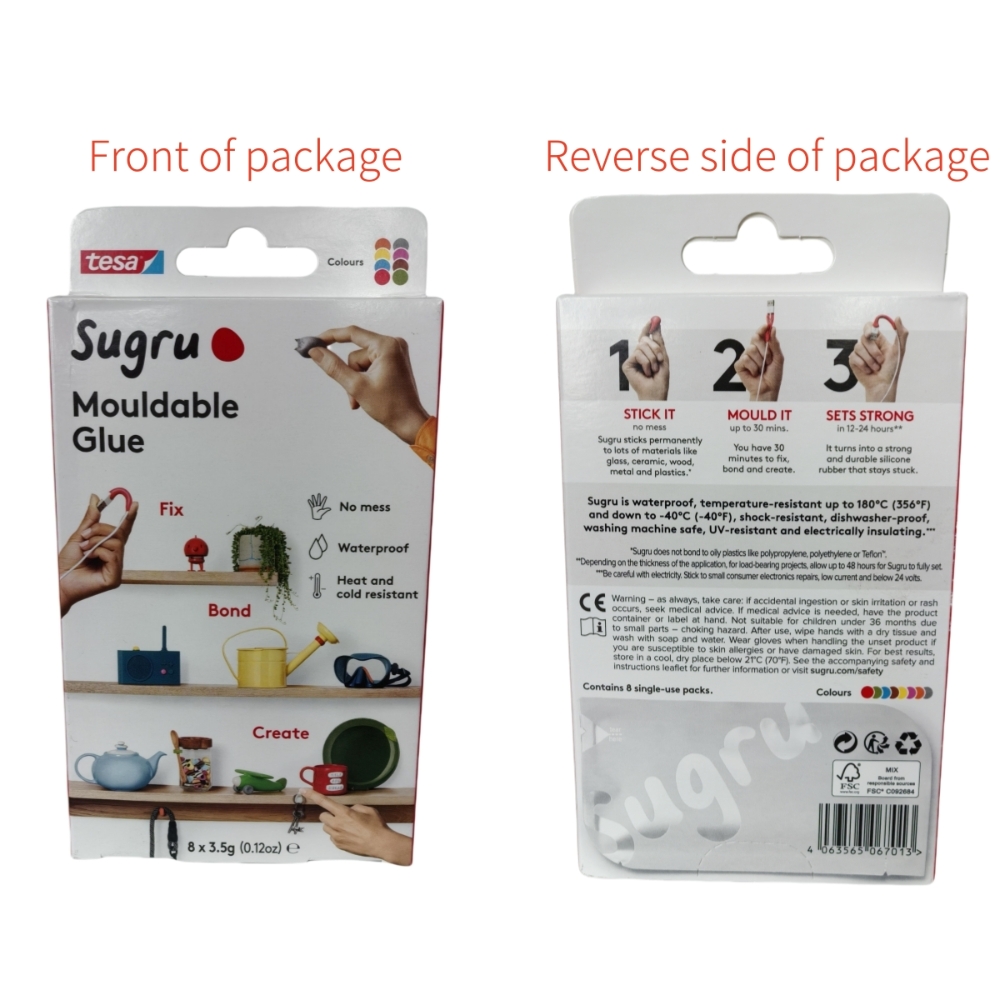 1 Box=8 Pcs Tesa Sugru Mouldab - огляд і ціна Home Improvement And Diy