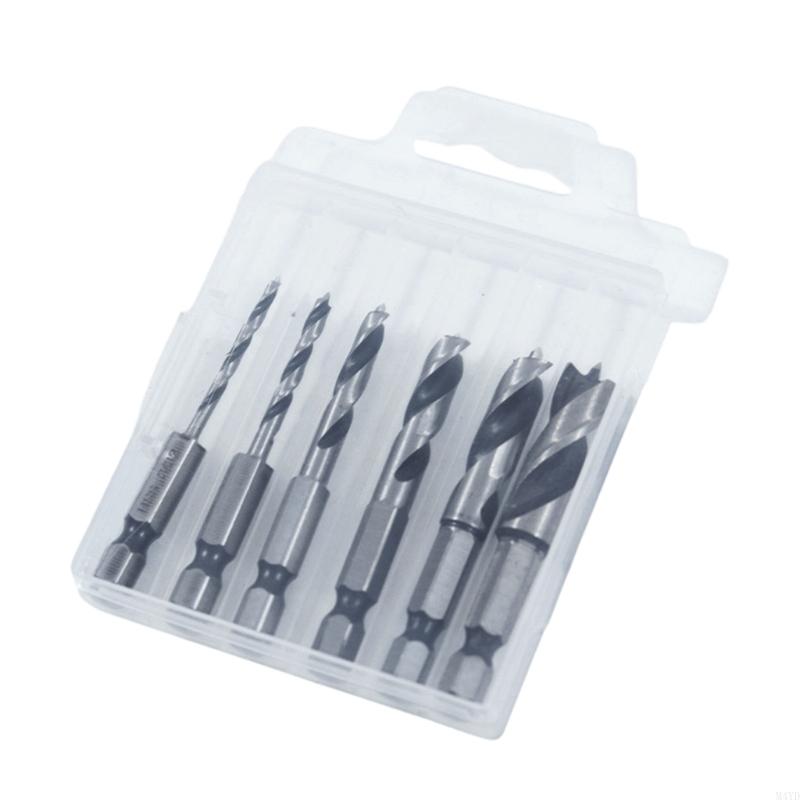 Brad Point Drill Bit Set, 6-Pi - огляд і ціна Drill Bit Set