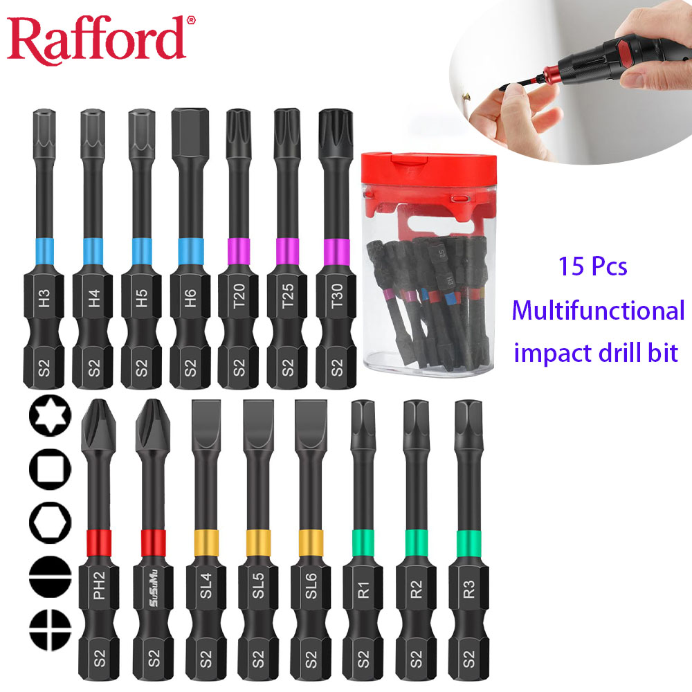 Rafford 15PCS Impact Ready Mag - огляд і ціна Drill Bit Set
