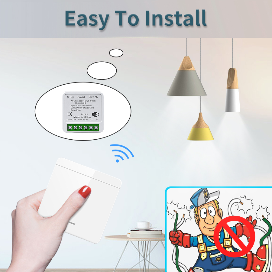 16A Tuya WiFi DIY Smart Switch - огляд і ціна Home Improvement And Diy