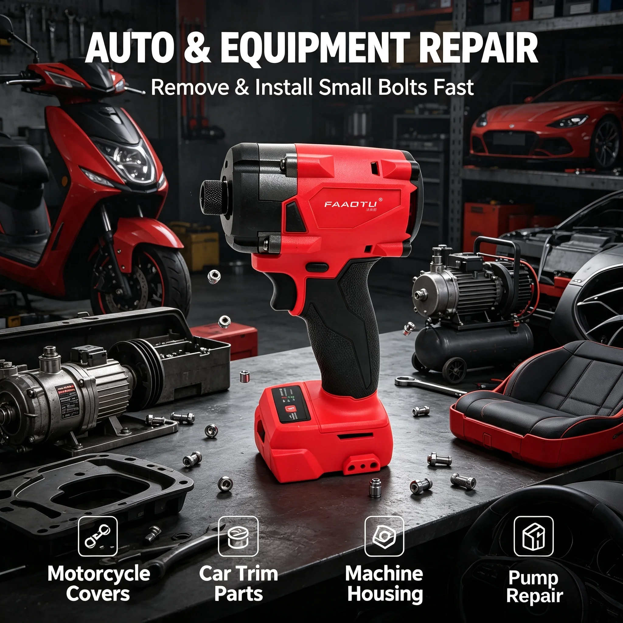 FAAOTU 18V Cordless Electric S - огляд і ціна Home Improvement And Diy