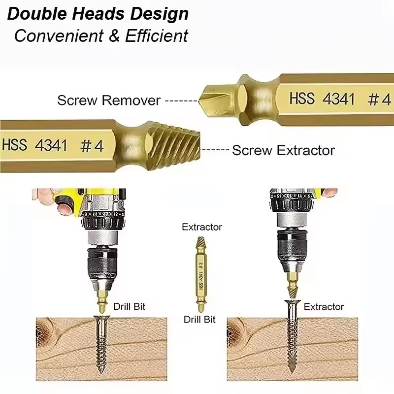Damaged Broken Screw Extractor - огляд і ціна Drill Bit Set
